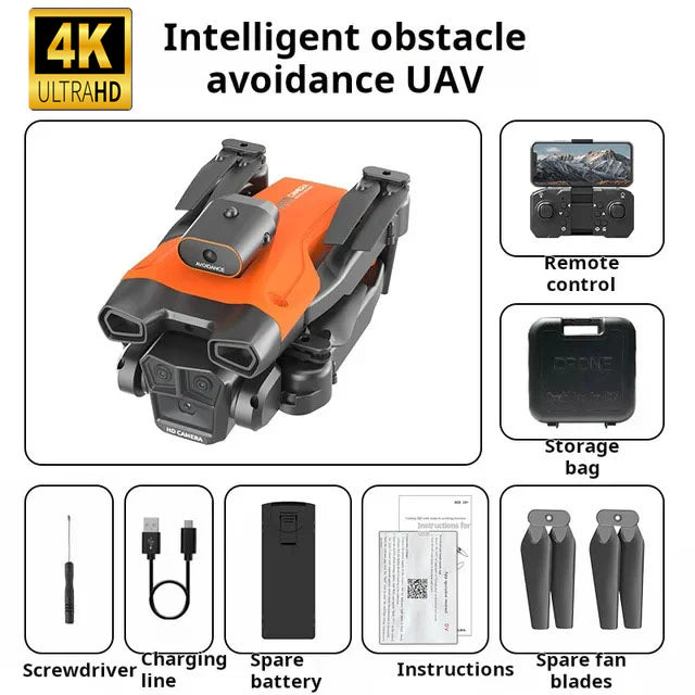 ❄🎄Oferta specjalna na rok 2025⛄🔔 Dron z kamerą 4K dla dorosłych, quadrocopter HS175D RC z automatycznym powrotem, funkcją Follow Me, silnikiem bezszczotkowym, lotem okrężnym, punktami trasy, utrzymywaniem wysokości, trybem bezgłowym, 28 minutami lotu! !