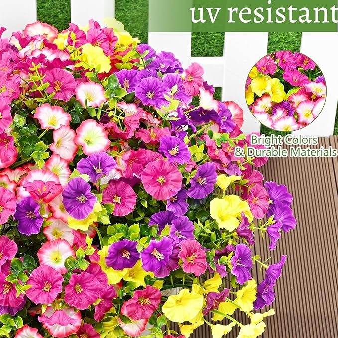 💥Ulepszony materiał najwyższej jakości🌸Powój odporny na promieniowanie UV i nieblaknący (bez doniczki)