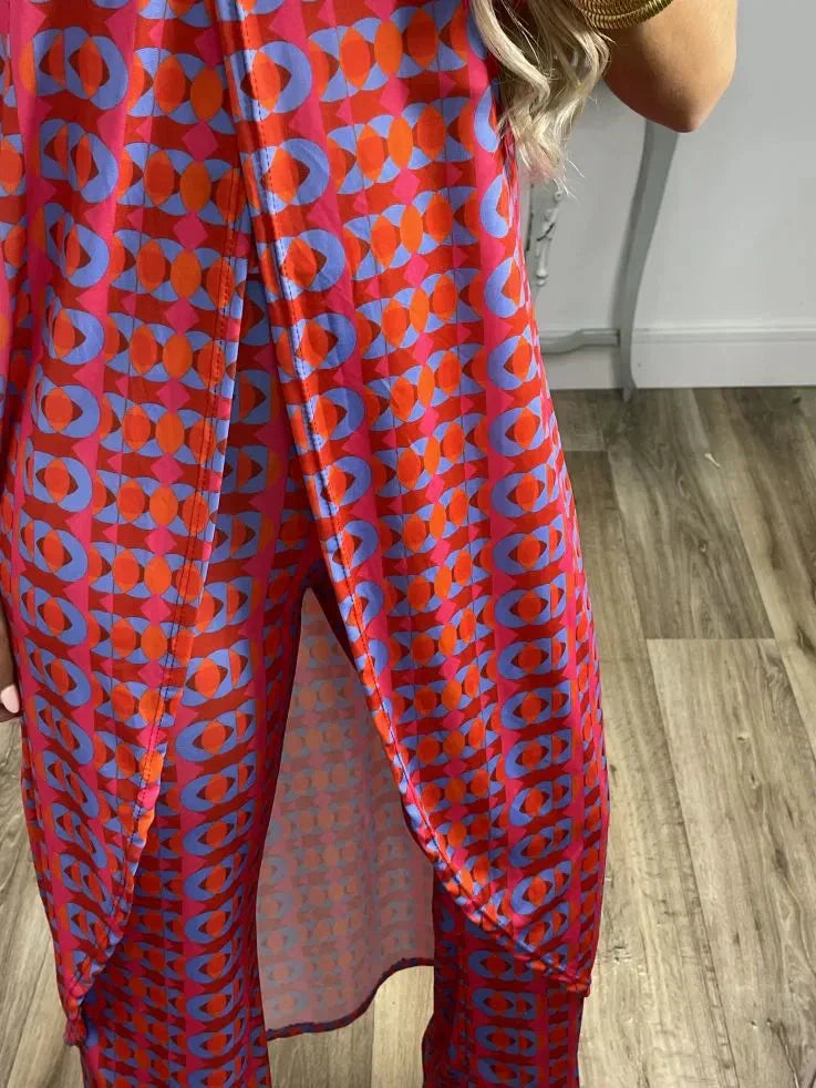 💐 Abstrakcyjny, wygodny garnitur dla kobiet