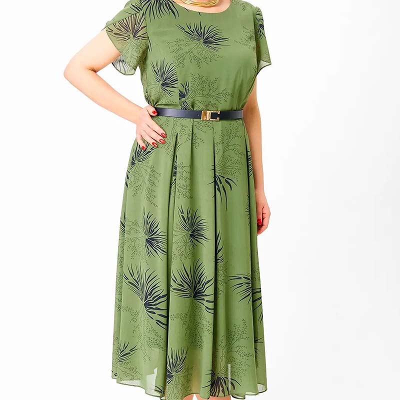 🔥 Sukienka o kroju litery A z paskiem | Sukienka w kwiatowym i letnim stylu