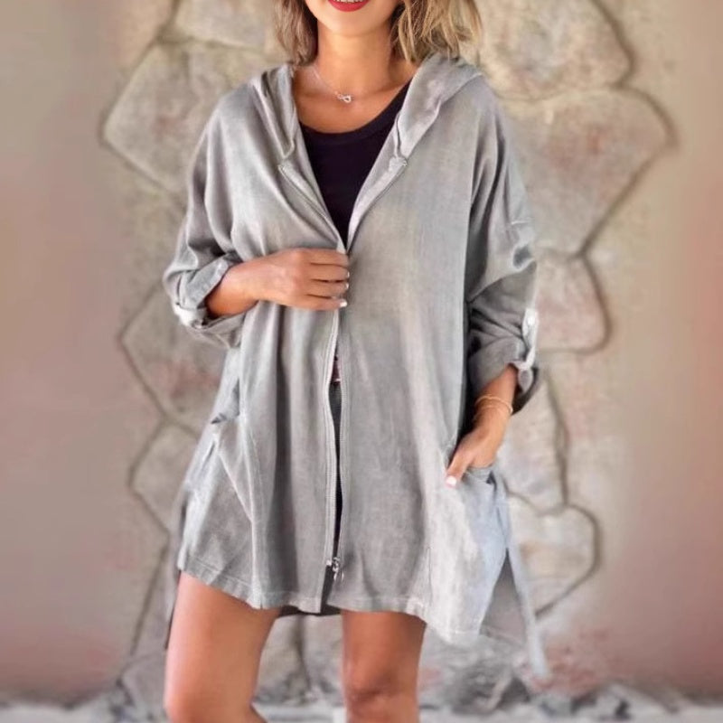 🧥 Damska lekka kurtka z kapturem