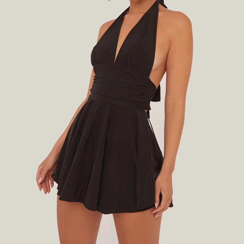 Sukienka damska z dekoltem w serek