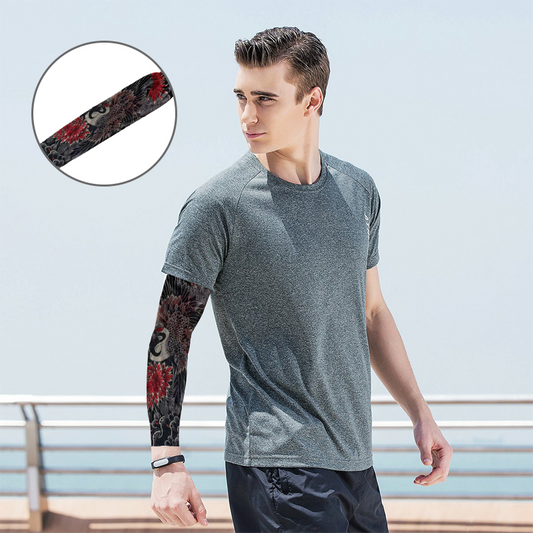 🔥Nowy trend ❤️🔥 Ultracienkie rękawy przeciwsłoneczne z wzorem tatuażu
