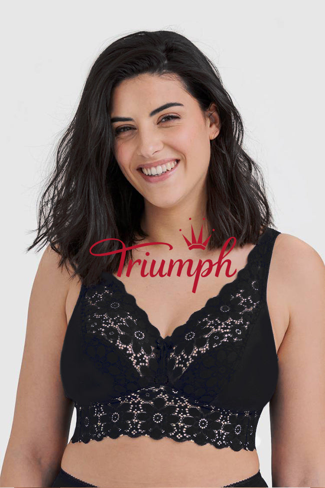Triumph - 3 szt. (85A-105F) 💝 Wygodny biustonosz bez fiszbin