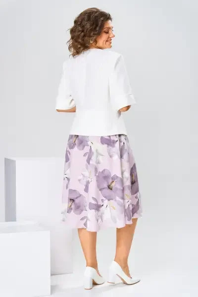 🌸[S-5XL]Wysokiej jakości sukienka z bawełny i jedwabiu