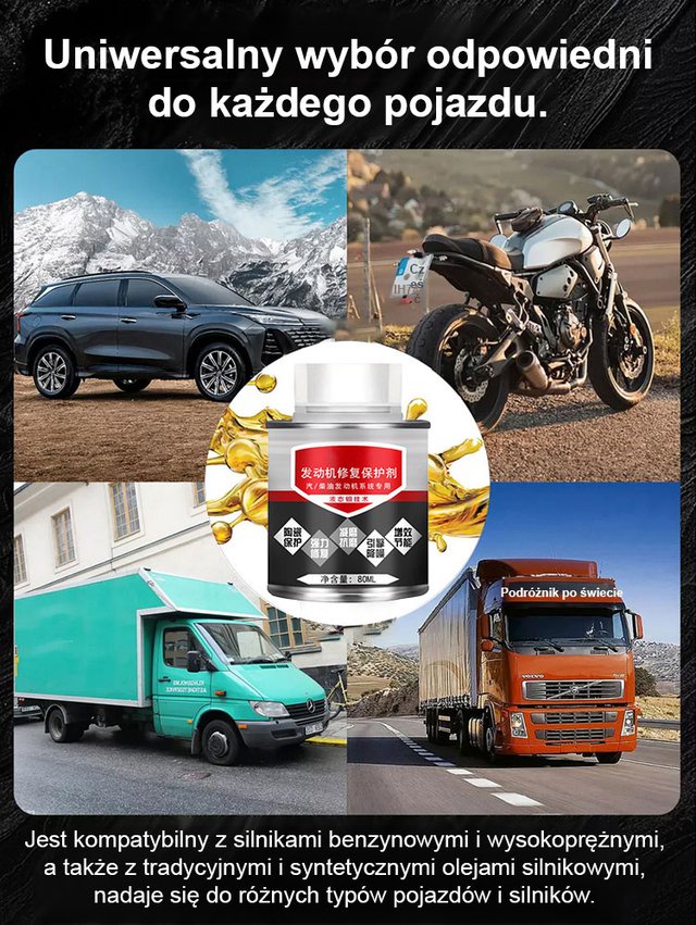 【Niezbędny do spalania oleju】Preparat ochronny przeciw zużyciu silnika samochodowego