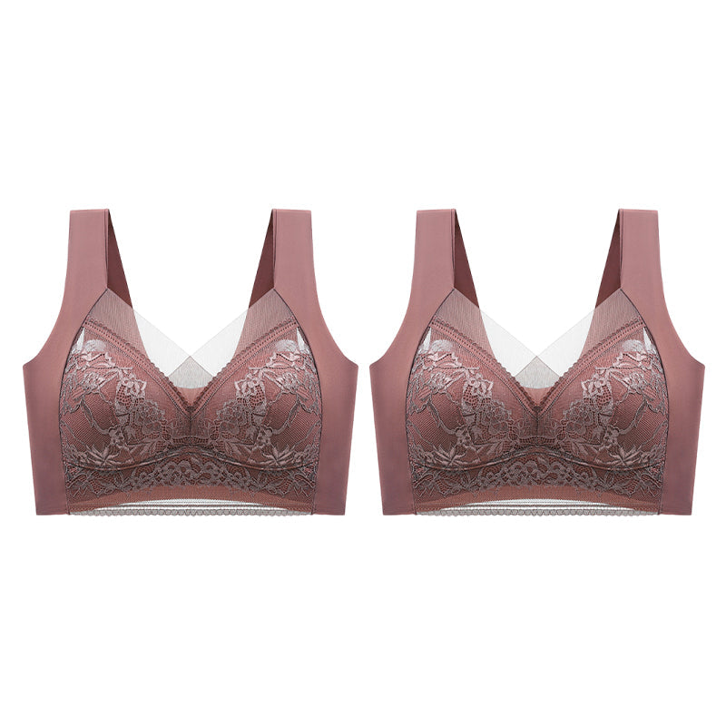 👙 Super wygodny i miękki damski biustonosz koronkowy bez stalowych kółek【✨1 + 1 gratis】