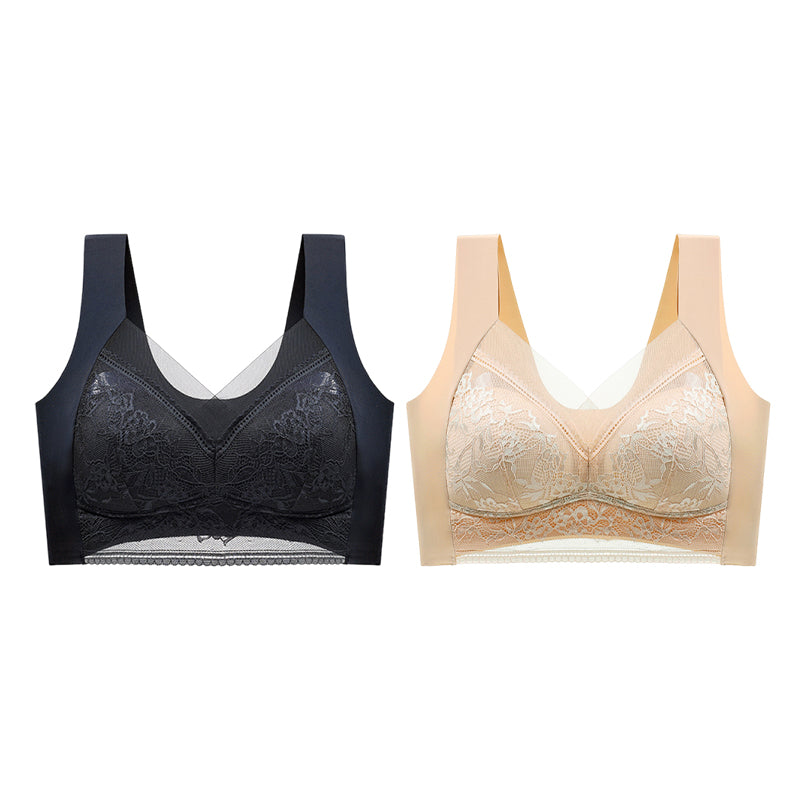 👙 Super wygodny i miękki damski biustonosz koronkowy bez stalowych kółek【✨1 + 1 gratis】