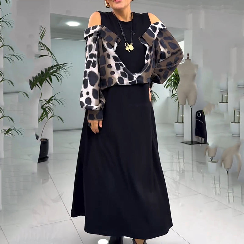 💐2025 Wyjątkowa sukienka bez ramiączek z nadrukiem w panterkę【S-4XL】