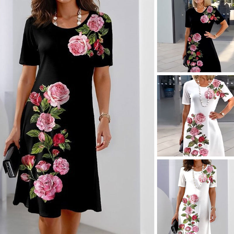 🌹🌹Lekka letnia sukienka z nadrukiem 3D