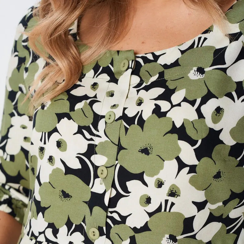 🔥Casualowe sukienki damskie z półrękawkiem w kwiaty