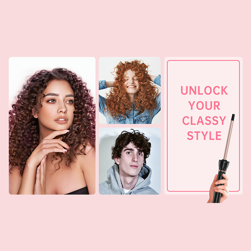 Ultracienka lokówka 3/8 cala do drobnych, sprężystych loków jak wełna